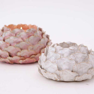 Porta candela Innovaliving Flower - bianco