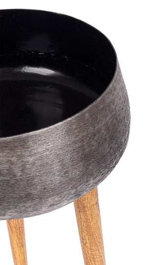 Porta vaso Bizzotto treppiede - nero