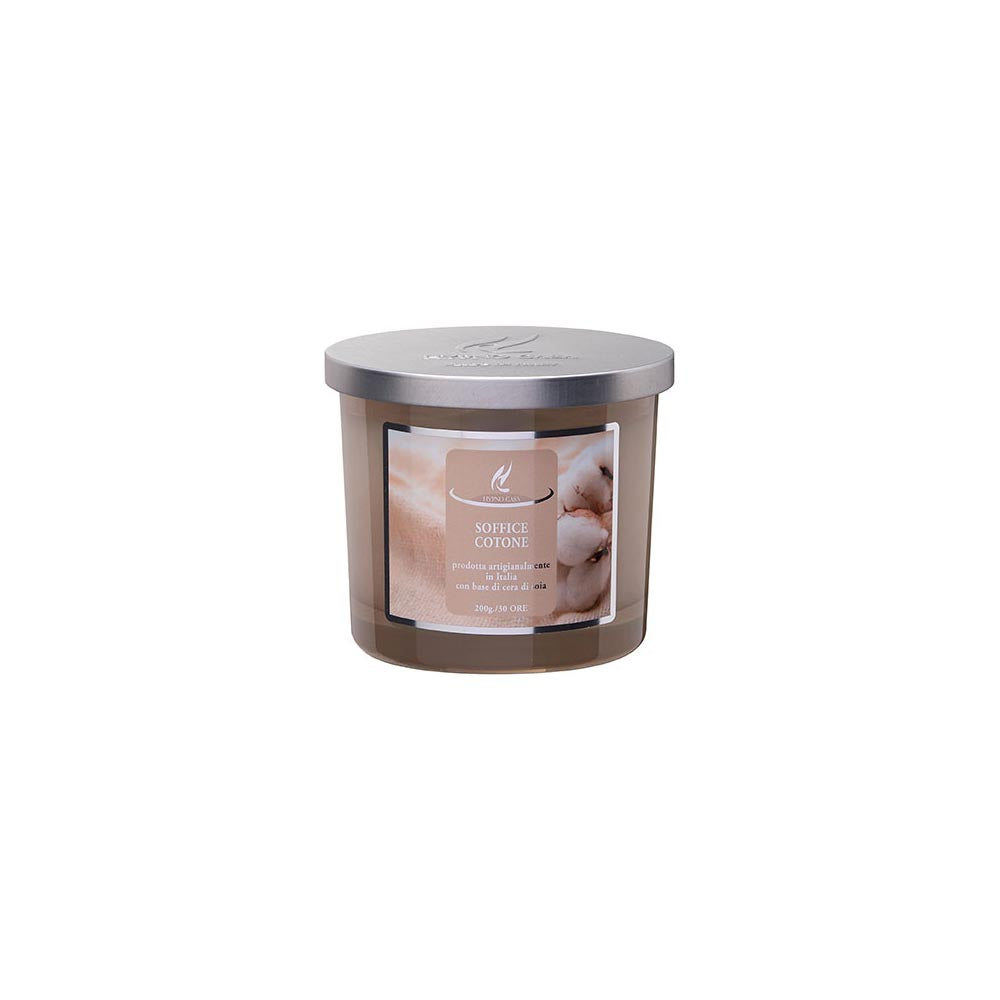 Candela profumata Hypno Casa Soffice cotone - 200 gr