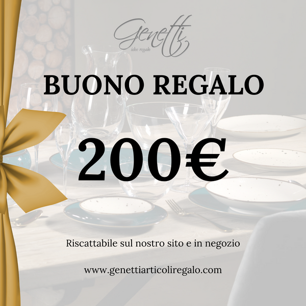 Buono Regalo 25/50/100/200