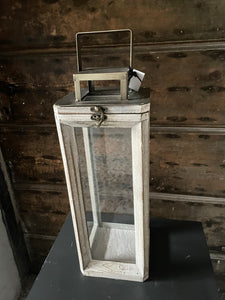 Lanterna Innovaliving Lumiere metallo-legno stretta