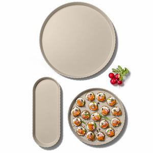 Vassoio rotondo Blim Plus Atena - moka grey