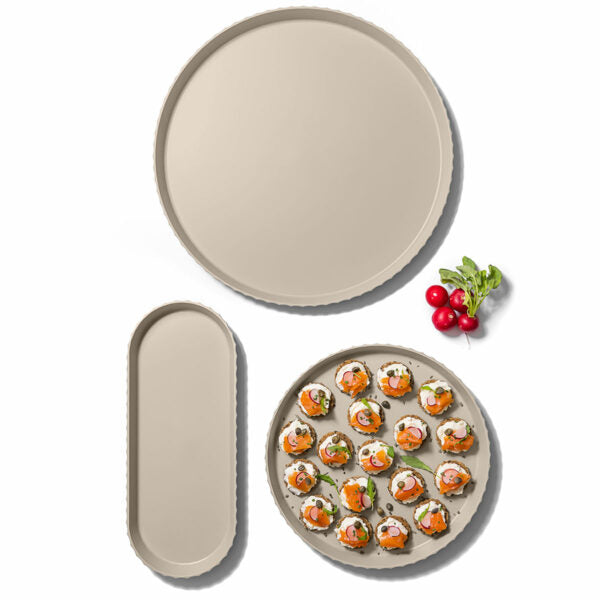 Vassoio rotondo Blim Plus Atena - moka grey