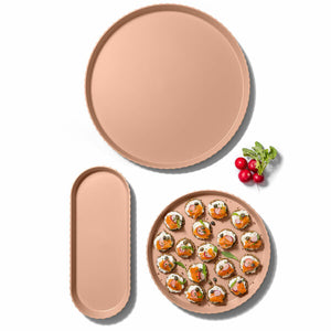 Vassoio rotondo Blim Plus Atena - pink sand