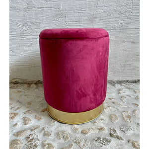 Pouf contenitore bordeaux