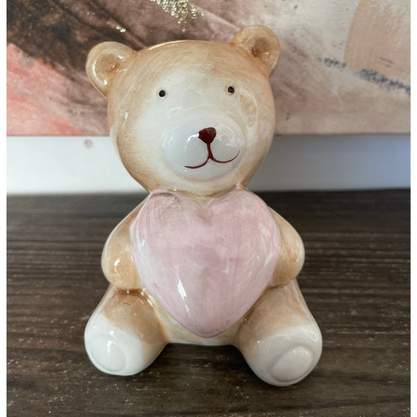 Statua orsetto con cuore