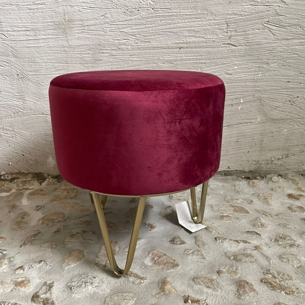 Pouf Andrea Fontebasso bordeaux