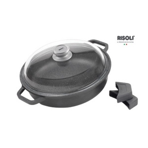 Tegame Granito Risolì con coperchio - induction