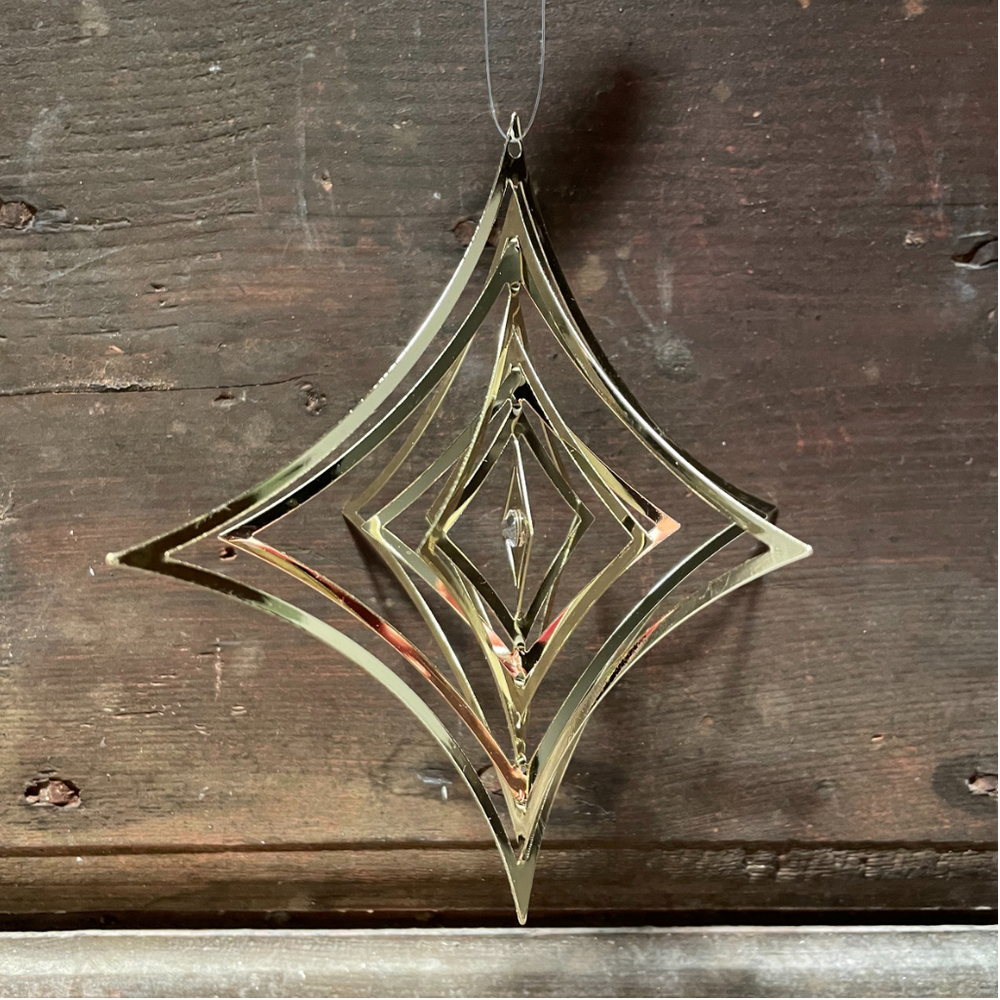 Decorazione rombo con brillantino centrale