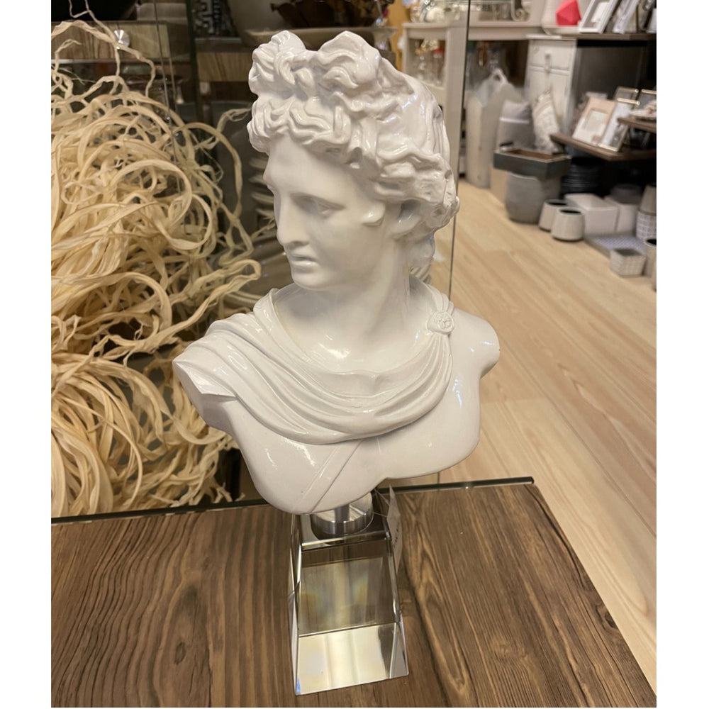 Busto in resina bianco