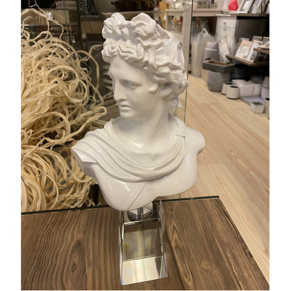 Busto in resina bianco