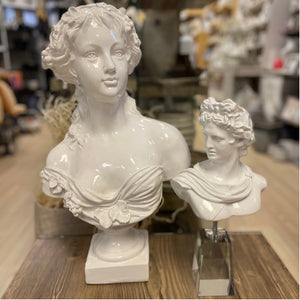 Busto in resina bianco